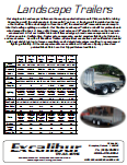 Excalibur Landscape Trailer Information