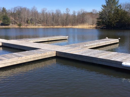 Excalibur Galvanized Dock on the water