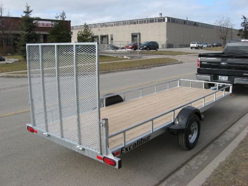 Excalibur 5 X 16 Double Inline Ramp Load Trailer - Rear
