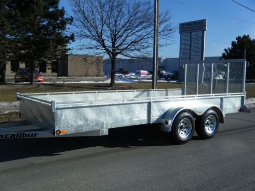 Excalibur Galvanized Tandem Axle Landscape Trailer