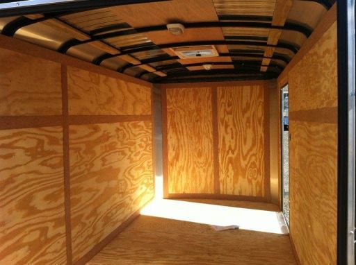 6 X 12 Enclosed Trailer - Inside